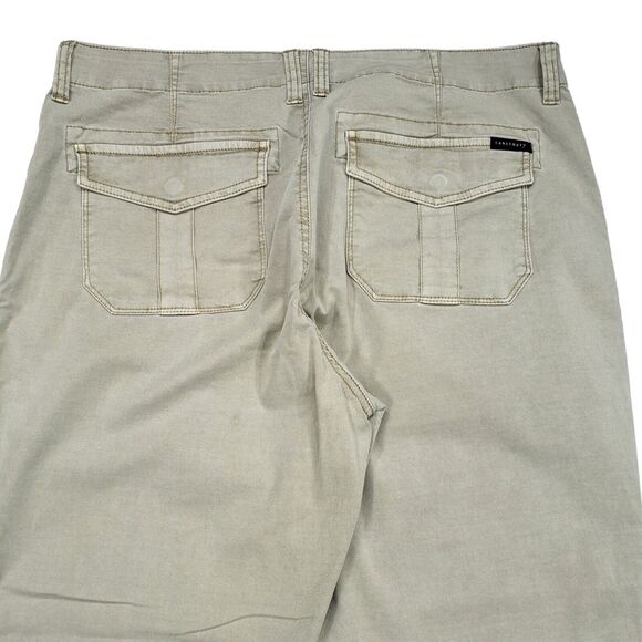 Sanctuary 32 Womens Khaki Pants Straight Leg Beige Tan Pockets Cotton Stretch - Picture 10 of 11